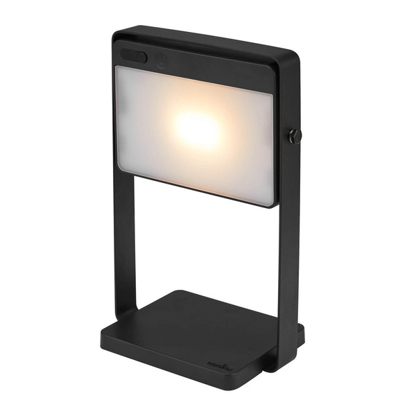 Nordlux SAULIO Solar LED Aussen-Akkuleuchte Warmweiss Dimmbar 3,5W Schwarz IP44 2418035003