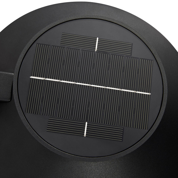 Nordlux JUSTINA Solar LED Aussen-Wandleuchte Warmweiss 5W Schwarz IP44 2418071003