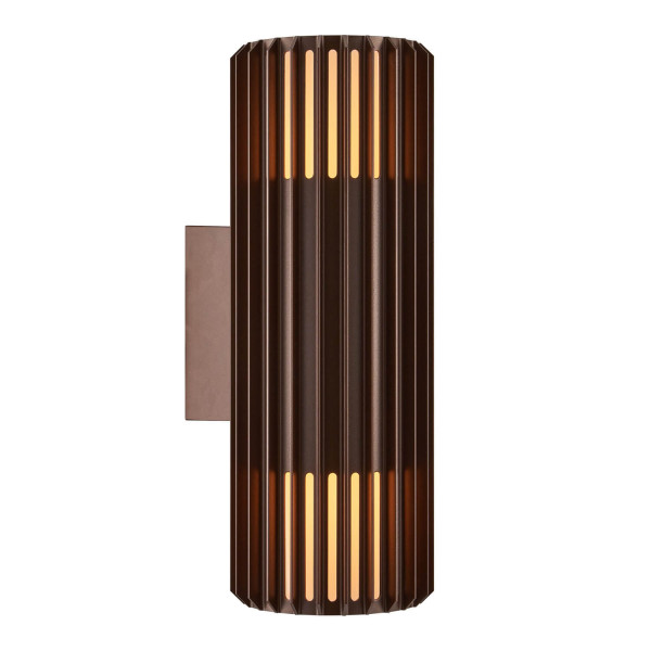 Nordlux Aludra Double Wandleuchte 2xE27 IP54 Dunkles Messing 2418121261