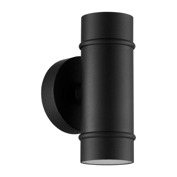 Nordlux 2418151003 ARTILUS Double GU10 Wandleuchte Dimmbar Schwarz IP54