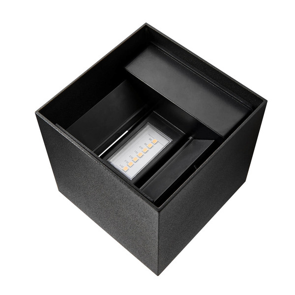 Nordlux MILDA Kubi LED Aussen-Wandleuchte Warmweiss 4,9W Schwarz IP44 2418331003