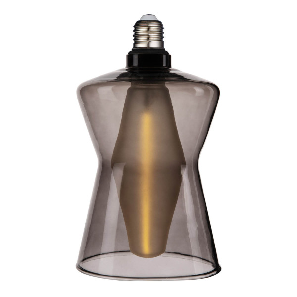 Nordlux 2480022747 DecoE27 Cone 15 Dim LED E27 Leuchtmittel 4,1W Dimmbar Warmweiss Rauchfarben