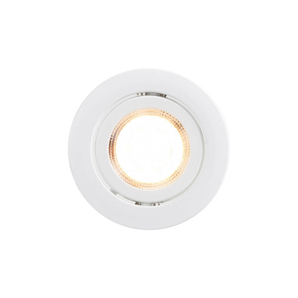 Nordlux 2510300101 Monolo 1-Kit LED Einbaustrahler 4,8W Dimmbar Warmweiss Weiss