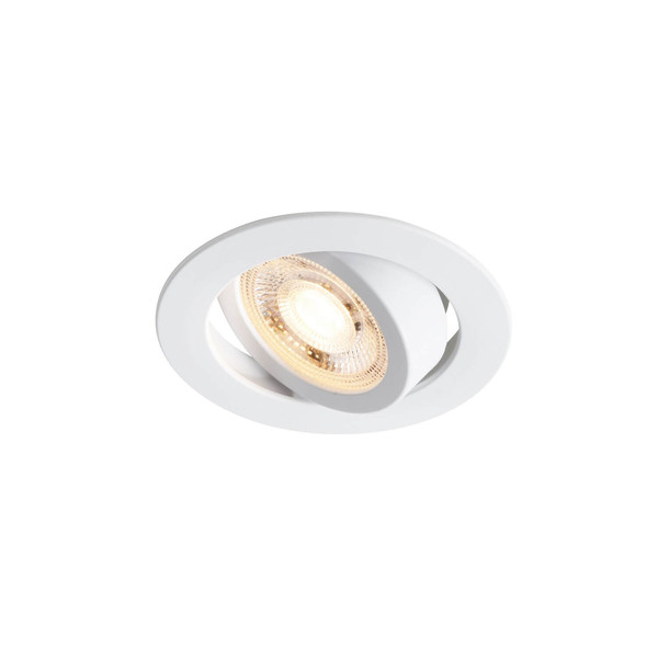 Nordlux 2510300101 Monolo 1-Kit LED Einbaustrahler 4,8W Dimmbar Warmweiss Weiss