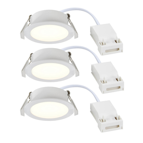 Nordlux 2510400101 Olea 3-Kit LED Einbaustrahler 4,4W Warmweiss Weiss IP65