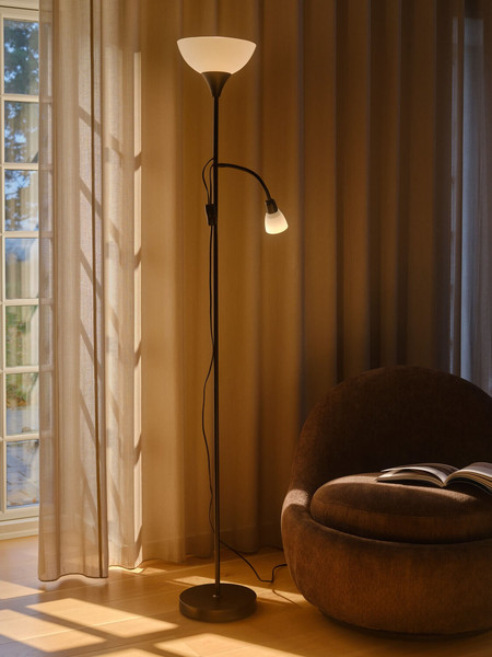 Nordlux 2512554003 LAURIA E27 Stehlampe Schwarz 178 cm