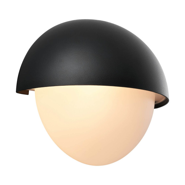 Nordlux 2518421003 SCOR Maxi Round E27 Wandleuchte Dimmbar Schwarz IP44