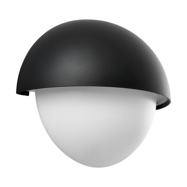 Nordlux 2518421003 SCOR Maxi Round E27 Wandleuchte Dimmbar Schwarz IP44