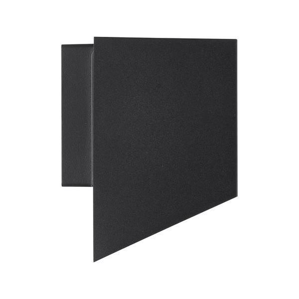 Nordlux 2518451003 NICO Square 12 GU10 Wandleuchte Dimmbar Schwarz IP54
