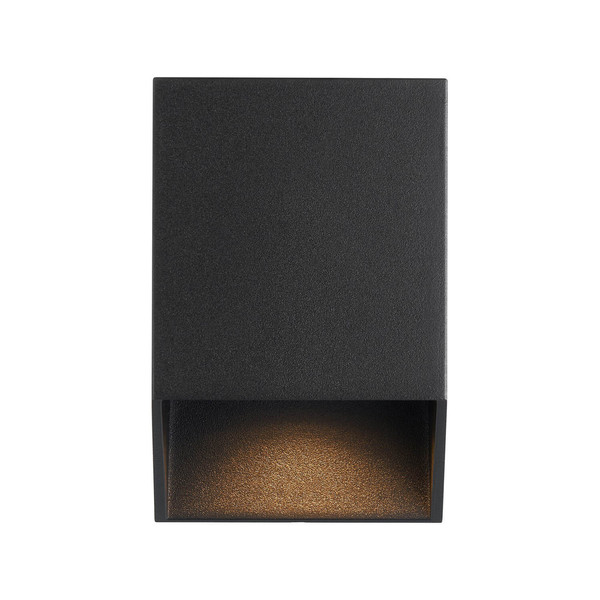 Nordlux 2518451003 NICO Square 12 GU10 Wandleuchte Dimmbar Schwarz IP54