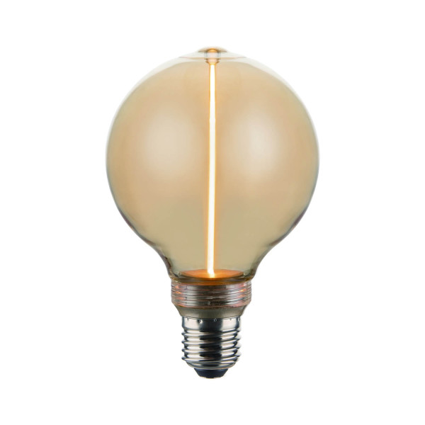 Nordlux 2580022727 DecoE27 G95 Dash Dim LED E27 Leuchtmittel 4W Dimmbar Extra-warmweiss Bernstein
