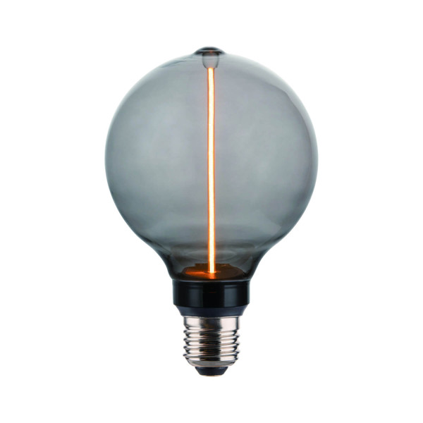 Nordlux 2580022747 DecoE27 G95 Dash Dim LED E27 Leuchtmittel 4W Dimmbar Extra-warmweiss Rauchfarben