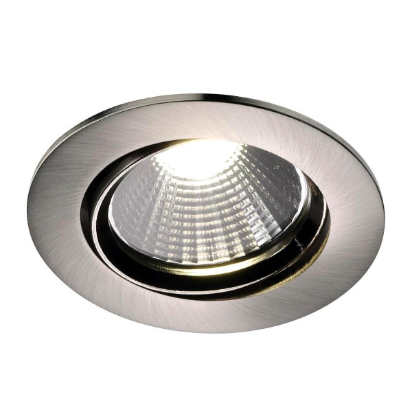 Nordlux FREMONT LED Einbauleuchte Gebürsteter Stahl 5.5W dimmbar 345Lm 4000K neutralweiss
