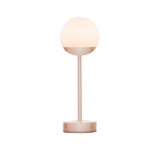 NewGarden NORAI SLIM 35 messing LED Tischleuchte 3-Touch-Dimmer Akku Innen & Außen IP44