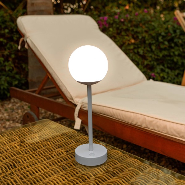 NewGarden NORAI SLIM 35 messing LED Tischleuchte 3-Touch-Dimmer Akku Innen & Außen IP44