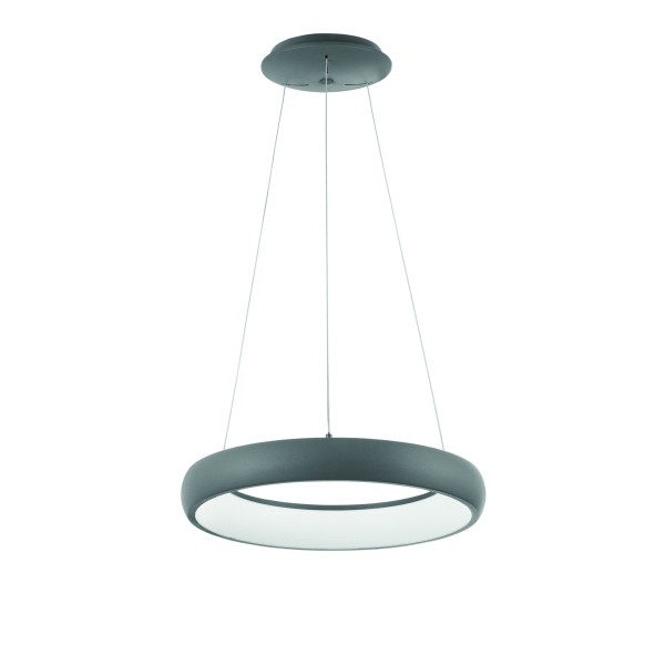 Nova Luce ALBI LED Pendelleuchte Grau 32W Warmweiss 120x41cm dimmbar 8105619
