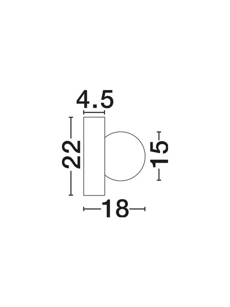 Nova Luce Wandleuchte Orbique G9 Mokka Opal Glas Keramik Ø22cm 9009210