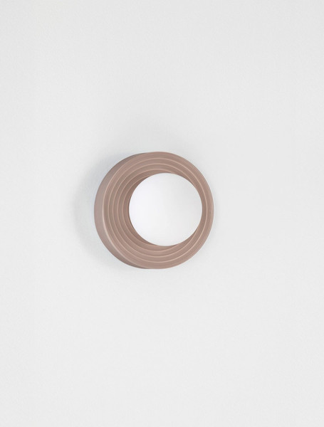 Nova Luce Wandleuchte Orbique G9 Mokka Opal Glas Keramik Ø16cm 9009214