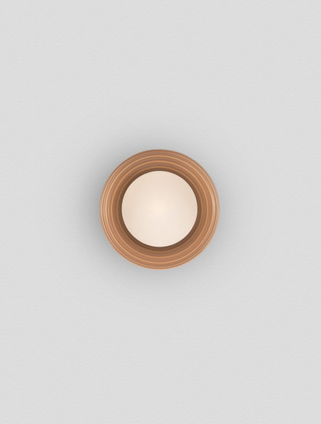 Nova Luce Wandleuchte Orbique G9 Karamell Opal Glas Keramik Ø16cm 9009216