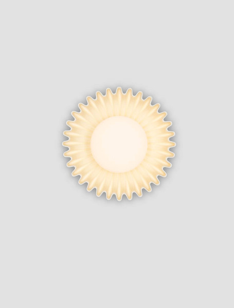 Nova Luce Wandleuchte Petel G9 Creme Opal Glas Keramik Ø23,5cm 9009218