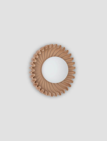 Nova Luce Wandleuchte Petel G9 Karamell Opal Glas Keramik Ø23,5cm 9009220