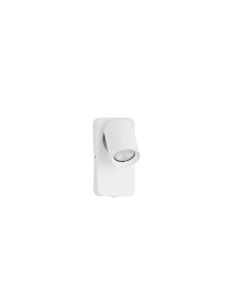 Nova Luce Wandleuchte Cosmina schwenkbar GU10 Weiß Aluminium Ø11cm 9011339