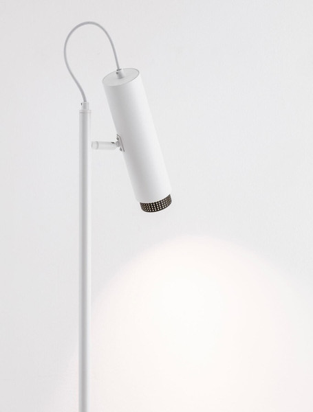 Nova Luce Stehleuchte Nessi schwenkbar GU10 Weiß Schwarz Aluminium 160cm 9011410