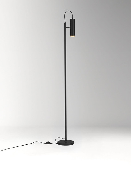 Nova Luce Stehleuchte Nessi schwenkbar GU10 Schwarz Gold Aluminium 160cm 9011411