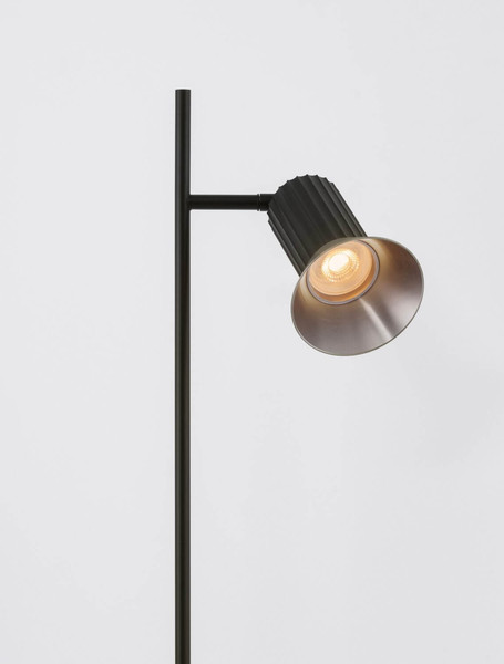 Nova Luce Stehleuchte Luvia schwenkbar 2-flammig 2xGU10 Bronze Schwarz Aluminium 154cm 9011449