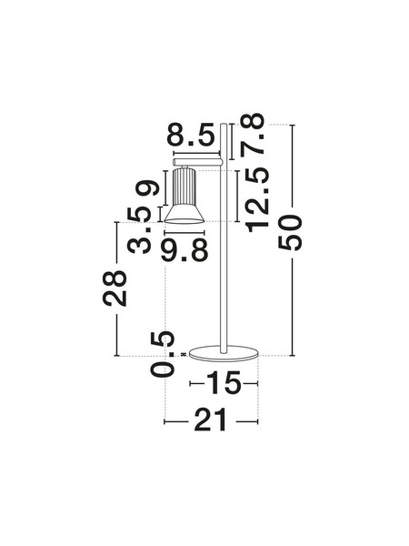 Nova Luce Stehleuchte Luvia schwenkbar 2-flammig 2xGU10 Bronze Schwarz Aluminium 154cm 9011449