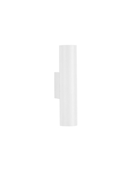 Nova Luce Wandleuchte Mor 2-flammig 2xGU10 Weiß Aluminium Ø4cm 9011459
