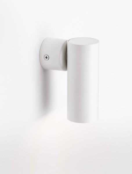 Nova Luce Wandleuchte Mor schwenkbar GU10 Weiß Aluminium Ø4cm 9011461