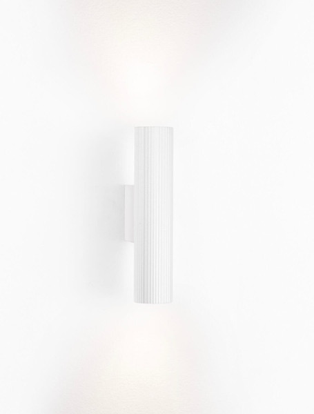 Nova Luce Wandleuchte Comet 2-flammig 2xGU10 Weiß Aluminium Ø4cm 9011469