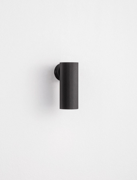 Nova Luce Wandleuchte Comet schwenkbar GU10 Schwarz Aluminium Ø4cm 9011470