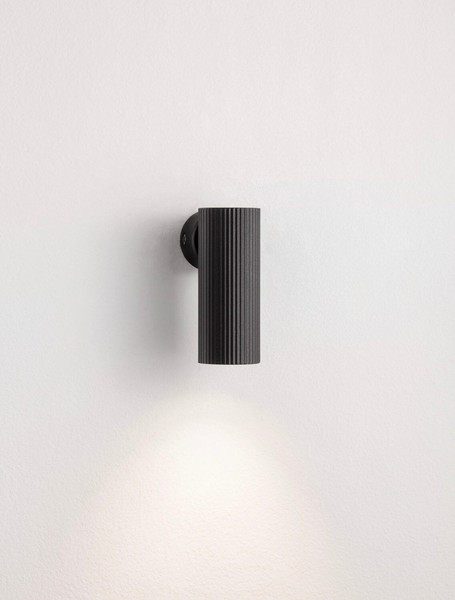 Nova Luce Wandleuchte Comet schwenkbar GU10 Schwarz Aluminium Ø4cm 9011470