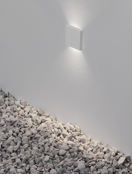 Nova Luce LED Wandeinbauleuchte Iko 1W 45lm warmweiss 3000K IP67 Weiß 9x5,5cm 9019221