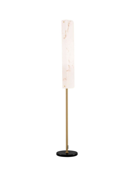 Nova Luce LED Stehleuchte Aider 23W warmweiss 3000K Messinggold Stahl Aluminium 160cm 9019747