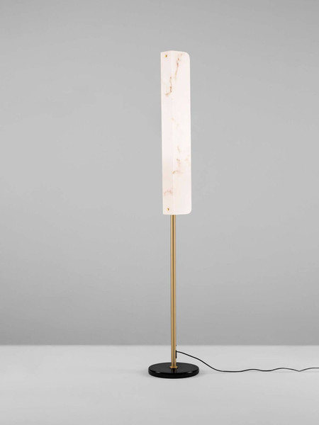 Nova Luce LED Stehleuchte Aider 23W warmweiss 3000K Messinggold Stahl Aluminium 160cm 9019747