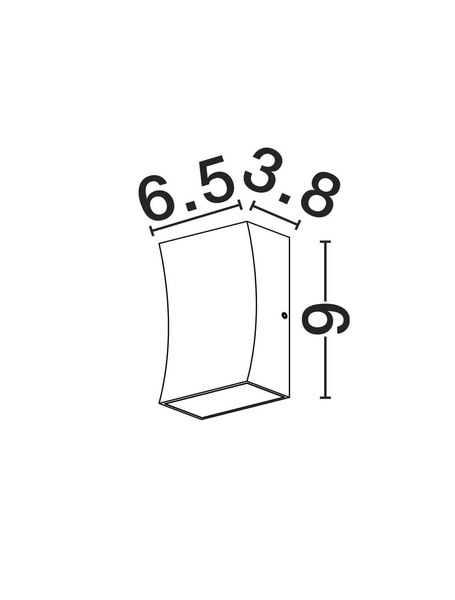 Nova Luce LED Außen-Wandleuchte Boxy 3W warmweiss 3000K IP65 Weiß Aluminium 9x6,5cm 9030149
