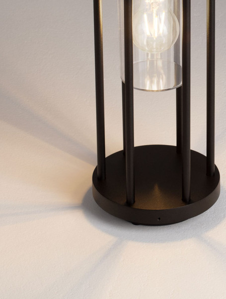 Nova Luce Wegeleuchte Elysium E27 IP65 salzwasserfest Schwarz Aluminium 35cm 9030152