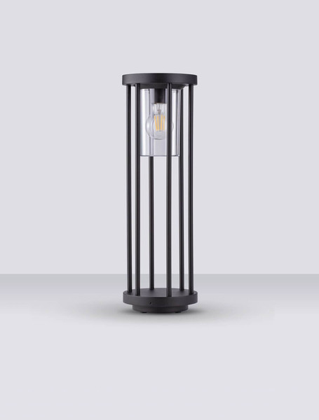 Nova Luce Wegeleuchte Elysium E27 IP65 salzwasserfest Schwarz Aluminium 50cm 9030153