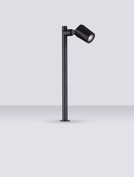 Nova Luce Wegeleuchte Spy schwenkbar GU10 IP65 salzwasserfest Schwarz Aluminium 50cm 9030156