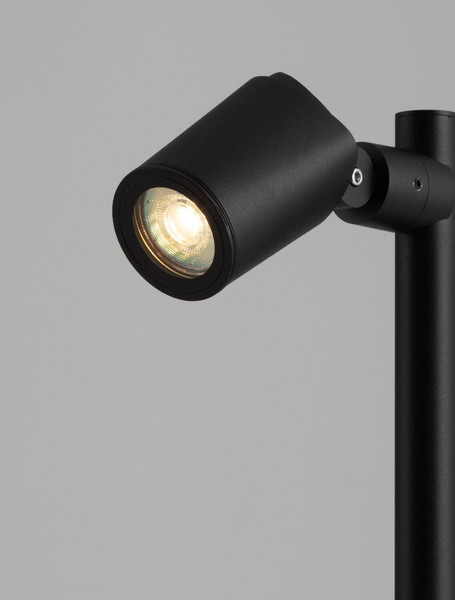 Nova Luce Wegeleuchte Spy schwenkbar GU10 IP65 salzwasserfest Schwarz Aluminium 100cm 9030157