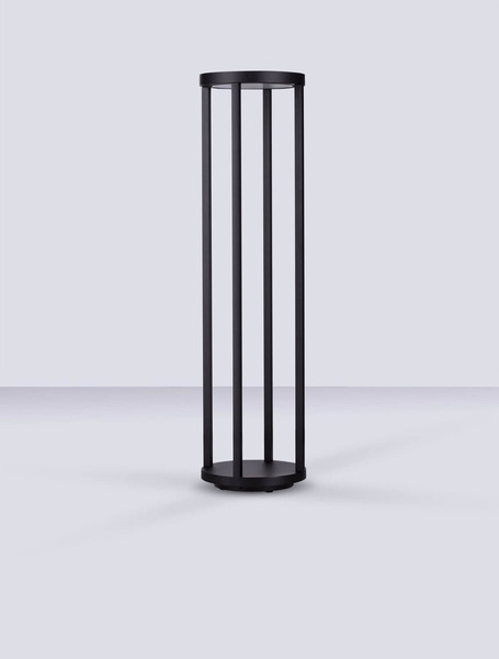 Nova Luce LED Wegeleuchte Optus 9W warmweiss 3000K IP65 salzwasserfest Schwarz Aluminium 80cm 9030163
