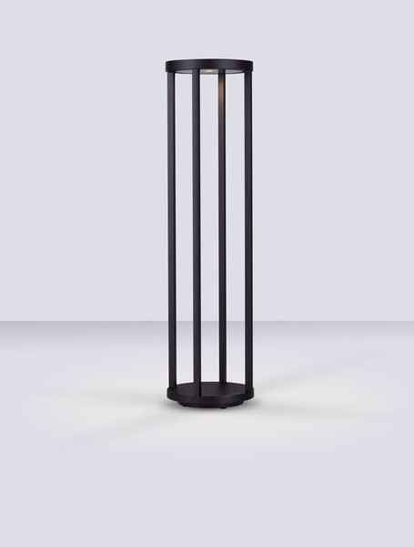 Nova Luce LED Wegeleuchte Optus 9W warmweiss 3000K IP65 salzwasserfest Schwarz Aluminium 80cm 9030163