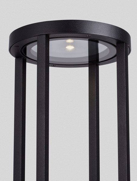 Nova Luce LED Wegeleuchte Optus 9W warmweiss 3000K IP65 salzwasserfest Schwarz Aluminium 80cm 9030163