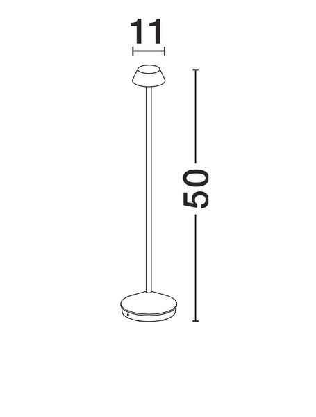 Nova Luce LED Wegeleuchte Arion 4W warmweiss 3000K IP65 Cortenstahl Aluminium 50cm 9030559