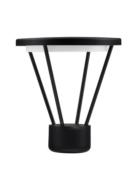 Nova Luce LED Sockelleuchte Virtus 16W warmweiss 3000K IP65 Schwarz Aluminium 33cm 9030572
