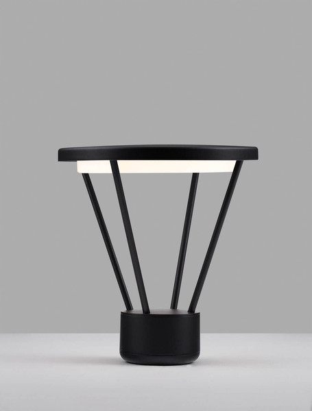 Nova Luce LED Sockelleuchte Virtus 16W warmweiss 3000K IP65 Schwarz Aluminium 33cm 9030572