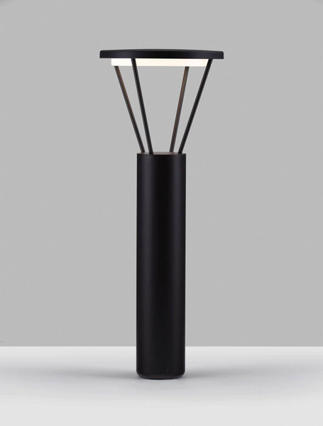 Nova Luce LED Leuchtenkopf für Wegeleuchte Virtus 16W warmweiss 3000K IP65 Schwarz Aluminium 27cm 9030573